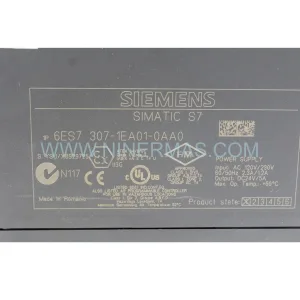 Siemens 6ES7307-1EA01-0AA0 PS 307 5 A New Original Ready to ship