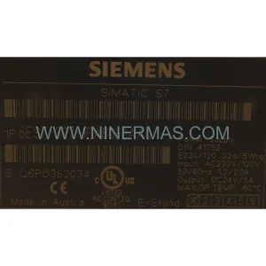 Siemens 6ES7307-1EA80-0AA0 SIMATIC S7-300 Regulated Power Supply PS307 5 A New Original Ready to ship