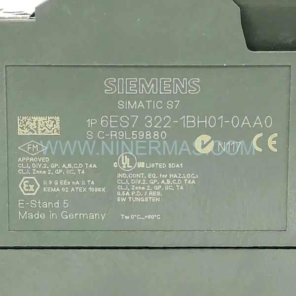 Original Siemens 6ES7322-1BH01-0AA0 Input Module - Industrial Retrofit Component