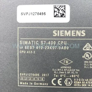 Siemens 6ES7412-2XK07-0AB0 CPU 412-5H S7-400 New Original Ready to ship
