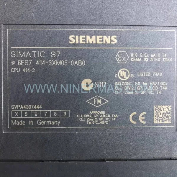 Siemens 6ES7414-3EM05-0AB0 SIMATIC S7-400 CPU 414-3 PN/DP