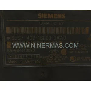 Siemens 6ES7422-1BL00-0AA0 Module Details & Connectors View