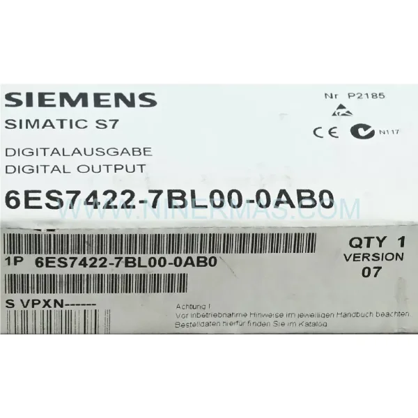 Siemens 6ES7422-7BL00-0AB0 SIMATIC S7-400, Digital Output New Original Ready to ship