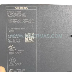 6ES7507-0RA00-0AB0 Siemens SIMATIC S7-1500 PS 60W System Power Supply Module