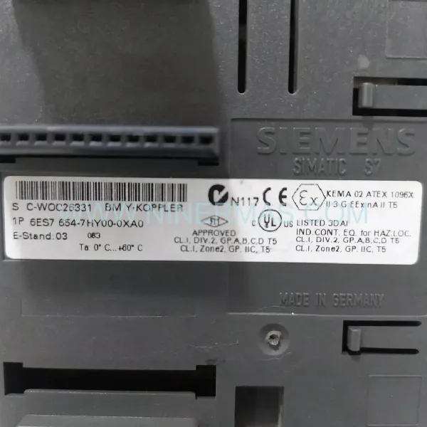 Original Siemens 6ES7654-7HY00-0XA0 Input Module - Industrial Retrofit Component