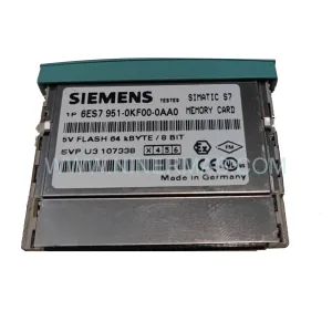 Siemens 6ES7951-0KF00-0AA0 | S7-300 64KB Flash EPROM Memory Card