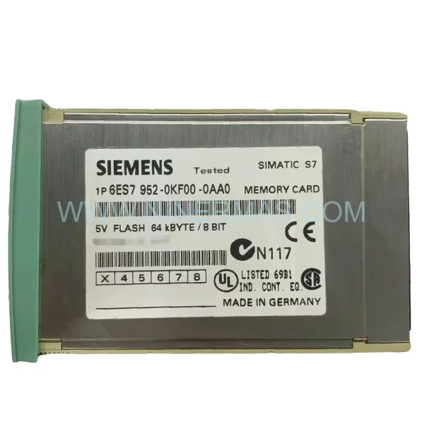 Siemens 6ES7952-0KF00-0AA0 64KB RAM Memory Card | S7-400 PLC Storage