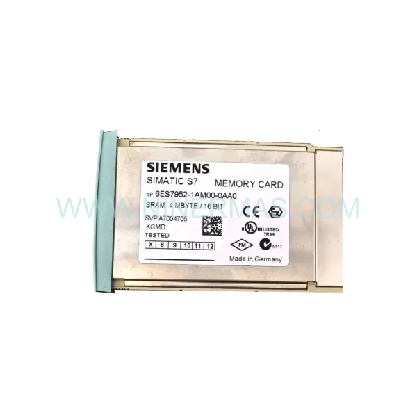 Siemens 6ES7952-1AM00-0AA0 S7-400 1MB RAM Memory Card | New Original