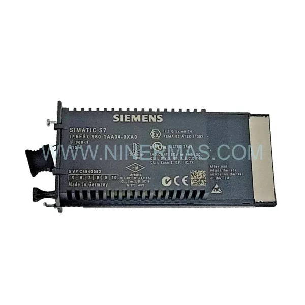 Siemens 6ES7960-1AA04-0XA0 S7-400H Sync Module | Original Spare Parts