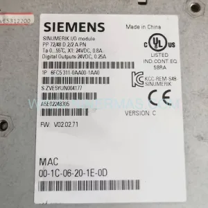 Siemens 6FC5311-0AA00-1AA0 | SINUMERIK 840D NCU Module – Original Spare Parts