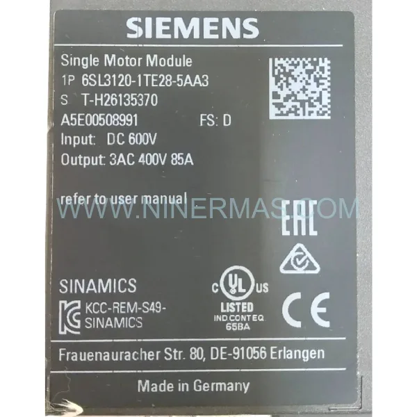 Siemens 6SL3120-1TE28-5AA3 | SINAMICS S120 Retrofit & Drive Upgrade Module