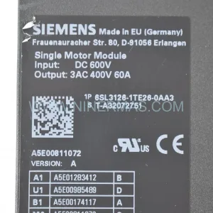 Buy Siemens 6SL3126-1TE26-0AA3 SINAMICS S120 Motor Module | New Original