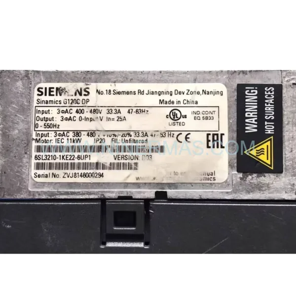 Siemens 6SL3210-1KE22-6UP1 SINAMICS G120C Inverter Drive | Original Spare Parts