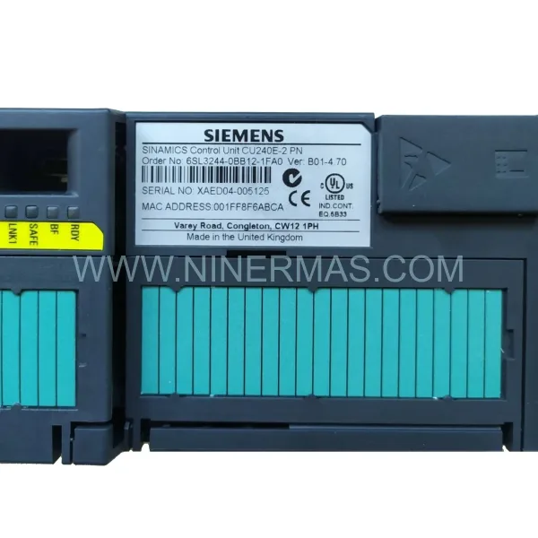 Siemens 6SL3244-0BB12-1FA0 SINAMICS G120 CU240S-2 PN Control Unit — New & Original
