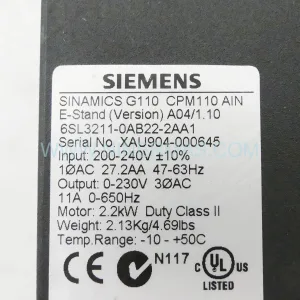Siemens 6SL3255-0AA00-4BA1 BOP-2 | G120 Drive Retrofit & Upgrade Panel