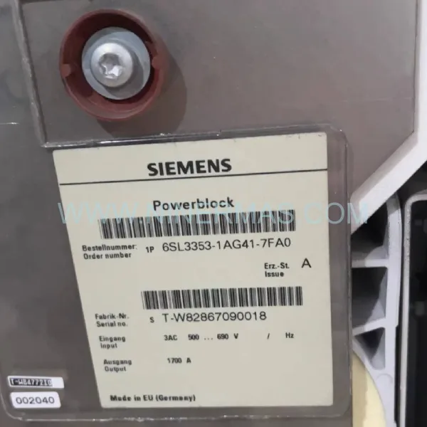 Buy Siemens 6SL3353-1AG41-7FA0 SINAMICS S120 Motor Module | New Original