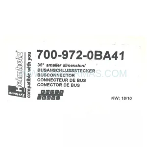 Siemens 700-972-0BA41 PROFIBUS Bus Connector New Original Ready to ship