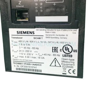 Original Siemens 7KG9661-1FA00-1AA0/CC Spare Part Component