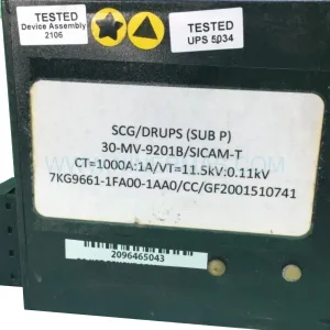 Original Siemens 7KG9661-1FA00-1AA0/CC Spare Part Component
