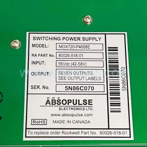 Original Allen-Bradley (Rockwell) 80026-518-01-R - Industrial Spare Parts