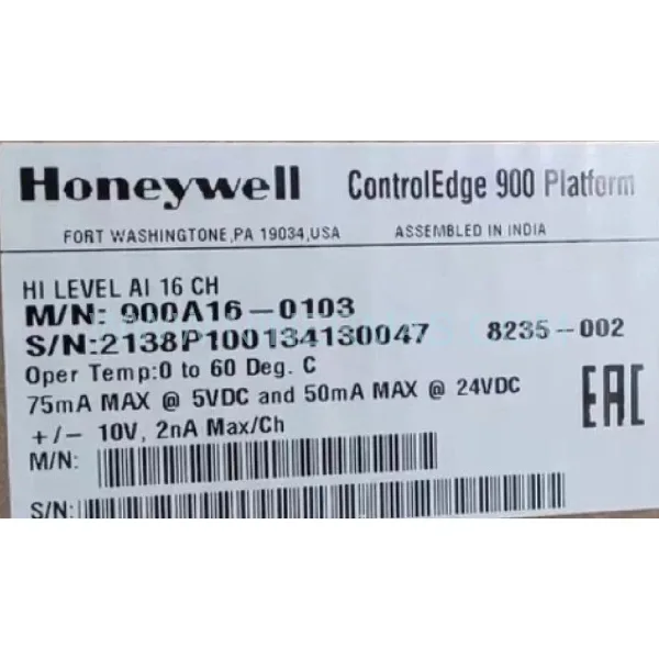 Original Honeywell 900A16-0103 - Industrial Spare Parts