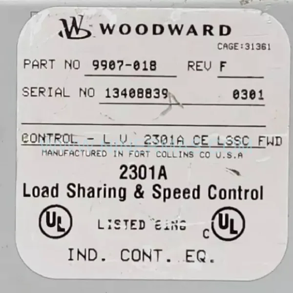 Original Woodward 9907-018 - Industrial Spare Parts