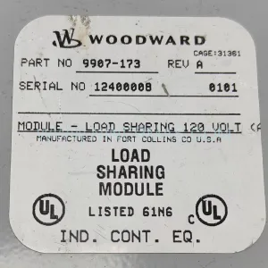 Woodward 9907-175/A 2301D-ST Load Sharing & Speed Controller | New & Original