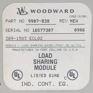 Original Woodward 9907-838 - Industrial Spare Parts