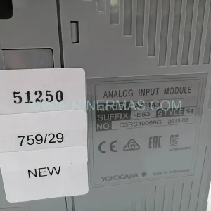 AAI143-S53 S1 Input Module Rear Side & Label - Yokogawa