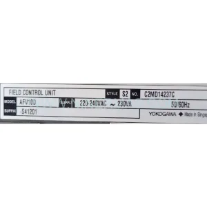 Yokogawa AFV10D-S41201 S2 Module Details & Connectors View