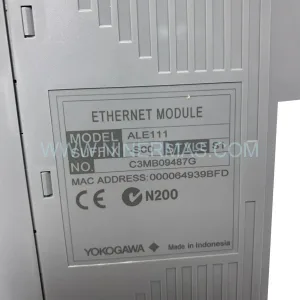ALE111-S00 Input Module Rear Side & Label - Yokogawa
