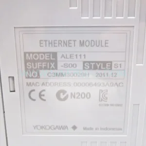 ALE111-S00 Input Module Rear Side & Label - Yokogawa