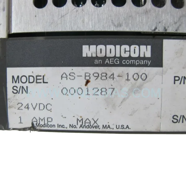Original Schneider Electric (Modicon) AS-B984-100 - Industrial Spare Parts