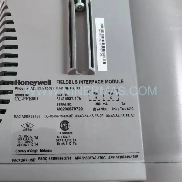 Original Honeywell CC-PFB801 - Industrial Spare Parts