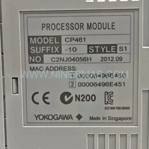 CP461-10 Input Module Rear Side & Label - Yokogawa