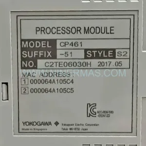 Yokogawa CP461-51 S2 Processor Module AFV300/AFV400 DCS Controller New Original Ready to ship