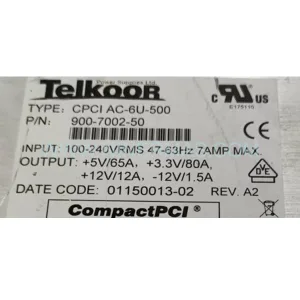 TEIKOOR CPCIAC-6U-500 | 500W Industrial AC/DC Power Supply Original Spare Part