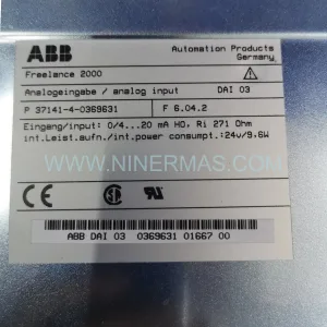 ABB 0369631M-EXC DAI 03 Analog Input Module New Original Ready to ship