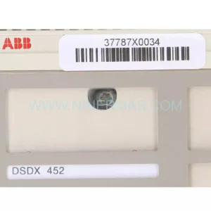 DSDX452 Input Module Rear Side & Label - ABB