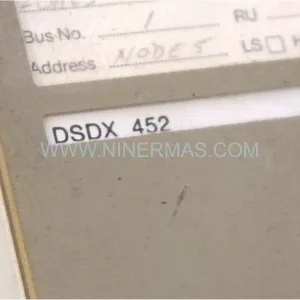 DSDX452 Input Module Rear Side & Label - ABB