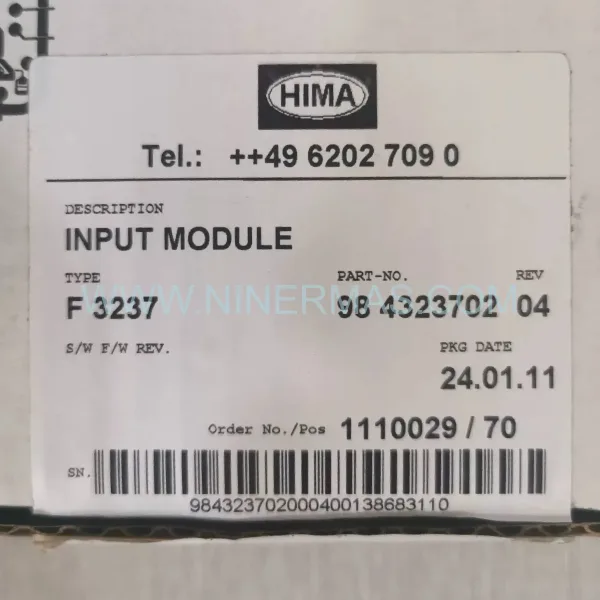 Original HIMA F 3349 - Industrial Spare Parts
