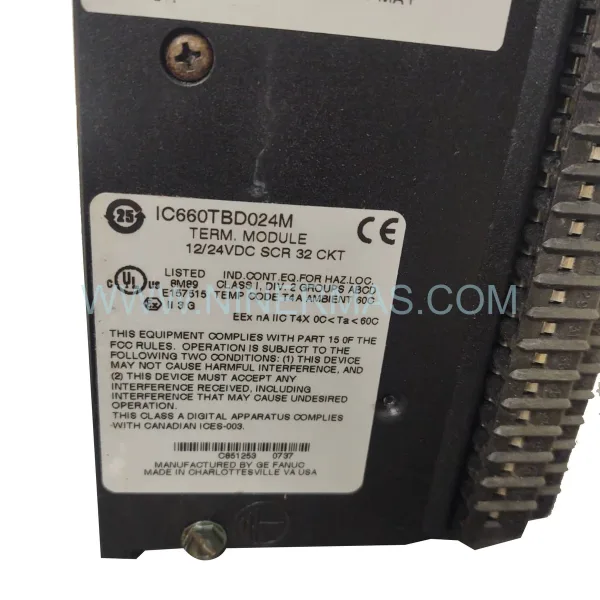GE Fanuc IC660BBD024 Genius I/O 230VAC 8-Circuit Input Module – New & Original