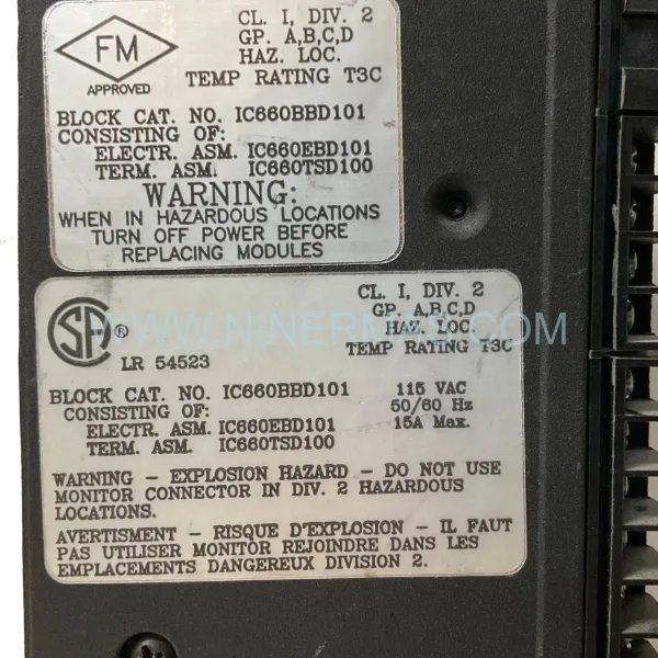 GE IC660BBD101 Genius I/O 16-Point Discrete Input Block 24/48VDC (GE Fanuc) – New & Original in Stock