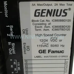 Buy GE Fanuc IC660BBD120 | 16-Circuit Genius I/O Discrete Input Block