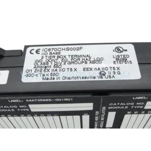 Buy GE Fanuc IC670CHS002F I/O Terminal Block | New Original