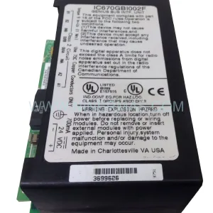 GE Fanuc IC670GBI002F Genius Bus Interface — Retrofit & Upgrade