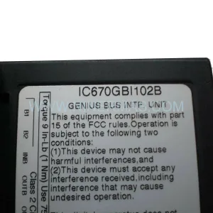 Buy GE Fanuc IC670GBI102 Genius Bus Interface NIU | New Original