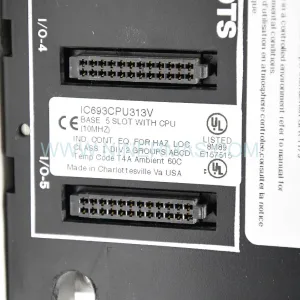 GE Fanuc IC693CPU313V | Series 90-30 CPU Module with 5-Slot Baseplate