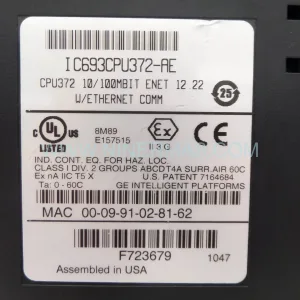 GE Fanuc IC693CPU372-AE | Series 90-30 Retrofit & Upgrade CPU