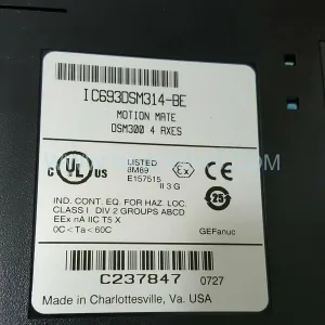 GE IC693DSM314-BE Servo Motion Module | Series 90-30 Retrofit & Upgrade